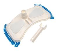 vhbw Brosse de piscine pour pompe, Skimmer - aspirateur avec un raccord de 32/38mm, avec brosse latérale, blanc / bleu