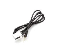 vhbw Câble adaptateur AUX connexion autoradio compatible avec Peugeot 207 2006, 307 2005, 307SW 2005, 307CC 2004, 308 2007