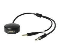vhbw Câble Adaptateur AUX USB pour Radio de Voiture (30 cm) Compatible avec BMW X6, X1, Series 6, Series 5, Series 1 - USB, Bluetooth