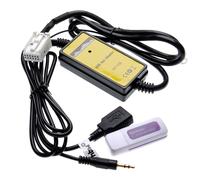 vhbw Câble adaptateur AUX USB pour radio de voiture compatible avec Audi Symphony 2+/3