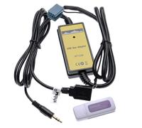 vhbw Câble adaptateur AUX USB pour radio de voiture compatible avec Seat Radio Alana, Aura, Aura CD, Beta, Dynamic Navigation, Elba