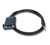 vhbw Câble adaptateur série RS-232 compatible avec Icom IC-T3H, IC-T3A, IC-T2A/H, IC-R5, IC-R3 PCs et périphérique - Câble, 13,5 cm, noir