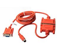 vhbw Câble adaptateur série RS-232 compatible avec Mitsubishi MELSEC FX2N, FXOS PCs et périphérique - Câble, 200 cm, rouge