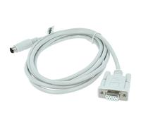 vhbw Câble adaptateur série RS-232 compatible avec Mitsubishi MELSEC Q-Serie, QC30R2 PCs et périphérique - Câble, 250 cm, gris