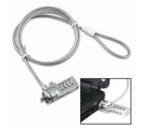 vhbw Câble antivol Kensington pour ordinateur portable, notebook - Verrou de sécurité avec serrure à combinaison, 1,8 m