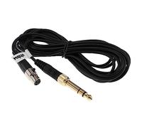 vhbw Câble audio AUX compatible avec AKG K240 MK II, K240 Studio, K271 MK II casque - Avec prise jack 3,5 mm, vers 6,3 mm, 300 cm noir