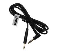 vhbw Câble audio AUX compatible avec AKG K840, K840KL, K845, K845BT, N90, N90Q, Y40 casque - Avec prise jack 3,5 mm, 100 cm, noir