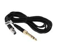 vhbw Câble audio AUX compatible avec AKG Q701, K181, K72, M220 casque - Avec prise jack 3,5 mm, vers 6,3 mm, 3 m noir