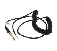 vhbw Câble audio AUX compatible avec Beyerdynamic DT 990, DT 990 Pro casque - Avec prise jack 3,5 mm, vers 6,3 mm, 100 - 300 cm, noir
