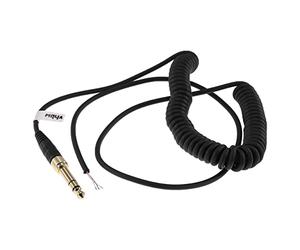 vhbw Câble audio AUX compatible avec Beyerdynamic DT 990 Pro casque | Avec prise jack 3,5 mm, vers 6,3 mm, 300 cm noir