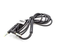 vhbw Câble audio AUX compatible avec Bose QuietComfort QC-35, QC35 casque - Avec prise jack 3,5 mm, microphone, bouton de réponse d'appel, noir