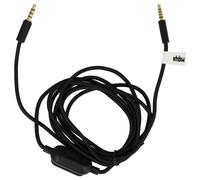 vhbw Câble audio AUX compatible avec Logitech G Pro, G Pro X, G233, G433 casque - Avec prise jack 3,5 mm, 200 cm noir