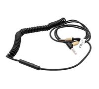 vhbw Câble audio AUX compatible avec Marshall Kilburn 2, Kilburn, Kilburn 3 casque - Avec prise jack 3,5 mm, 150 cm or/noir