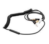 vhbw Câble audio AUX compatible avec Marshall Kilburn 3, Major 3, Major 4 casque - Avec prise jack 3,5 mm, 150-230 cm, or/noir