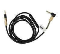 vhbw Câble audio AUX compatible avec Sennheiser Momentum 2.0 HD4.50, HD4.50 BTNC casque - Avec prise jack 3,5 mm, 9 cm noir