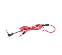 vhbw Câble audio AUX vers prise jack 3,5mm pour Beats by Dr. Dre Monster Beats Solo, Solo HD, Studio, Studio 2.0 casques d'écoute, 120cm microphone