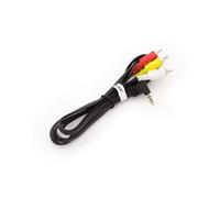 vhbw Adaptateur en composite audio-video compatible avec Creative Zen X-Fi 2, X-Fi Style, Touch 2 appareil photo - Câble AV