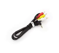 vhbw Câble Audio Photo/Vidéo AV Composite compatible avec Panasonic NV-DS1, NV-DS11, NV-DS12, NV-DS15, NV-DS150, NV-DS25