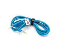 vhbw Câble AUX Écouteurs, micro, bouton de prise d'appel, bleu compatible avec Bose QuietComfort QC35 II