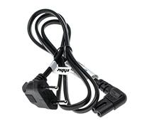 vhbw Câble connecteur Euro Type F Remplacement pour Samsung 3903-000853 pour appareils électriques comme PC Moniteur - Prise C7, 1m, coudé