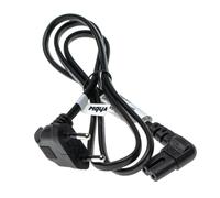 vhbw Câble connecteur euro type F remplacement pour Samsung UN55HU7200 pour appareils électriques comme PC moniteur - Prise C7, 1m, coudé