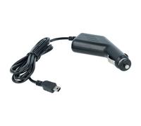 vhbw Câble de charge prise allume-cigare mini-USB 12V 1,0 A compatible avec TomTom One Classic Europe, Classic Europe Traffic noir 100 cm