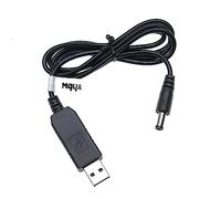 vhbw Câble de charge USB vers fiche DC creuse 5,5 x 2,5 mm - 5 V / 2 A vers 12 V / 0,7 A pour routeur, disque dur externe, enceinte Bluetooth, etc.