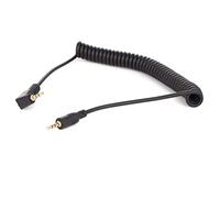 vhbw Câble de déclenchement à Distance Compatible avec Canon PowerShot SX60 Appareil Photo, Reflex - Câble de Connexion, 120 cm, spiralé