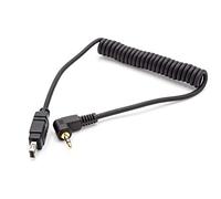 vhbw Câble de déclenchement à Distance Compatible avec Nikon D7100, D7200, D750, D800, D800E, D90 Appareil Photo, Reflex - Câble de Connexion, 90 cm