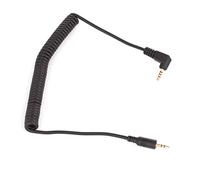 vhbw Câble de déclenchement à distance compatible avec Panasonic DMC-FZ200, DMC-FZ2000 appareil photo, reflex - Câble de connexion spiralé, 110 cm