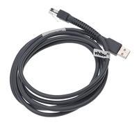 vhbw Câble de données USB 2.0 mâle vers RJ45 mâle compatible avec Zebra DS6878, DS8108, DS8178, DS9808, LS1203 lecteur code-barres - Cordon, 2 m gris