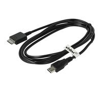 vhbw Câble de données USB-C compatible avec Sony Walkman NWZ-E436FBLU, NWZ-E436FRED, NWZ-E436F, NWZ-E436FBLK, NWZ-E438F lecteur MP3 - noir, 150 cm