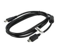 vhbw Câble de données USB-C remplacement pour Olympus CB-USB5, CB-USB8, CB-USB6 pour lecteur MP3 - noir, 150 cm