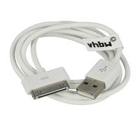 vhbw Câble de données USB compatible avec Apple iPod 6 Gen. (Classic) - A1238-80Gb lecteur MP3 - blanc, 80 cm