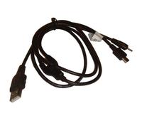 vhbw Câble de données USB compatible avec Nokia 5630 XpressMusic, 5800 XpressMusic, 5800 Navigation Edition, 5610 XpressMusic téléphone - noir