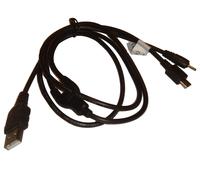 vhbw Câble de données USB compatible avec Nokia 6555, 6303 Classic Illuvial, 6210 Navigator, 6300i, 6220 Classic, 6500 Slide téléphone - noir