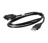 vhbw Câble de données USB compatible avec Samsung Yepp YP-R1AB, YP-P3, YP-R1, YP-S3, YP-Q3, YP-S2, YP-P2, YP-T9, YP-E10, YP-S5 téléphone - noir 100cm