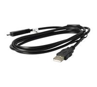 vhbw Câble de données USB compatible avec Sony Cybershot DSC-HX100, DSC-H70, DSC-HX100V, DSC-TX10, DSC-T110, DSC-T99 appareil photo, 150 cm