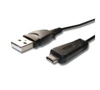 vhbw Câble de données USB compatible avec Sony Cybershot DSC-TX20, DSC-TX100V, DSC-W350, DSC-TX100, DSC-W360, DSC-TX5 appareil photo, 150 cm