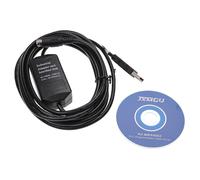 vhbw Câble de programmation PLC compatible avec Mitsubishi MELSEC FX, FX1N, FX1S système de contrôle - Câble de connexion avec CD dont pilote, 3 m