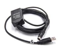 vhbw Câble USB de programmation compatible avec Allen Bradley MicroLogix 1000, 1200, 1400, 1100, 1500 radio + CD de pilotes, noir