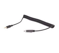 vhbw Câble de raccordement spiralé DC2 pour appareil photo DSLR Nikon D3100, D3200, D3300, D5000, D5100, D5200, D5300, D5500, D5600, D600, D610, D7000