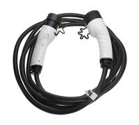 Vhbw Câble De Recharge Type 2 Vers Type 2 Compatible Avec Audi A7 Tfsi E, A8 Tfsi E, E-Tron Voiture Électrique - 3 Phases, 16 A, 11 Kw, 5 M