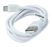 vhbw Câble données et charge universel USB-A vers micro-USB pour divers appareils - 100 cm blanc