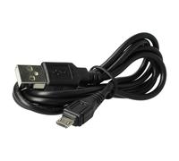 vhbw Câble USB/Micro USB, 1 m, noir, compatible avec Panasonic HC-V380, HC-V510, HC-V520, HC-V550, HC-V720