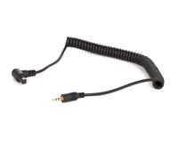 vhbw Câble flash photo compatible avec Canon EOS 10D, 1D, 1D Mark II, 1D Mark II N, 1D Mark III DSLR - 107cm, en spiralé