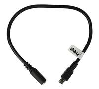 vhbw Câble Mini-USB vers Jack Compatible avec GoPro Hero 4, 4 Silver, 4 Black, (2018), 5, (4) Session, 5 Session, 5 Black caméra - Adaptateur Noir