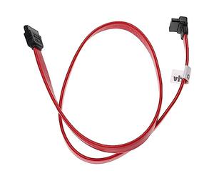 vhbw Câble SATA III droit vers coudé à 90° pour disque dur - Câble de connexion, 11,3 cm noir/rouge