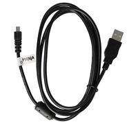 vhbw Câble USB, 150 cm, compatible avec Panasonic Lumix DMC-XS3, DMC-F4, DMC-FS4, DMC-FS9, DMC-LZ40, DMC-SZ8, DMC-SZ10, DMC-TZ55, DMC-TZ56, DMC-TZ57