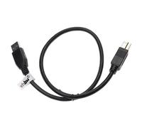 vhbw Câble USB 3.0 A vers USB 3.0 B pour disque dur, imprimante, moniteur - Câble de transfert de données USB, Droit, 50 cm, noir